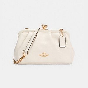 Coach Leather Nora Kisslock crossbody bag